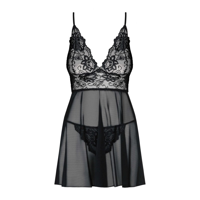 Idillia | Imperia Babydoll - Noir XXL/XXXL
